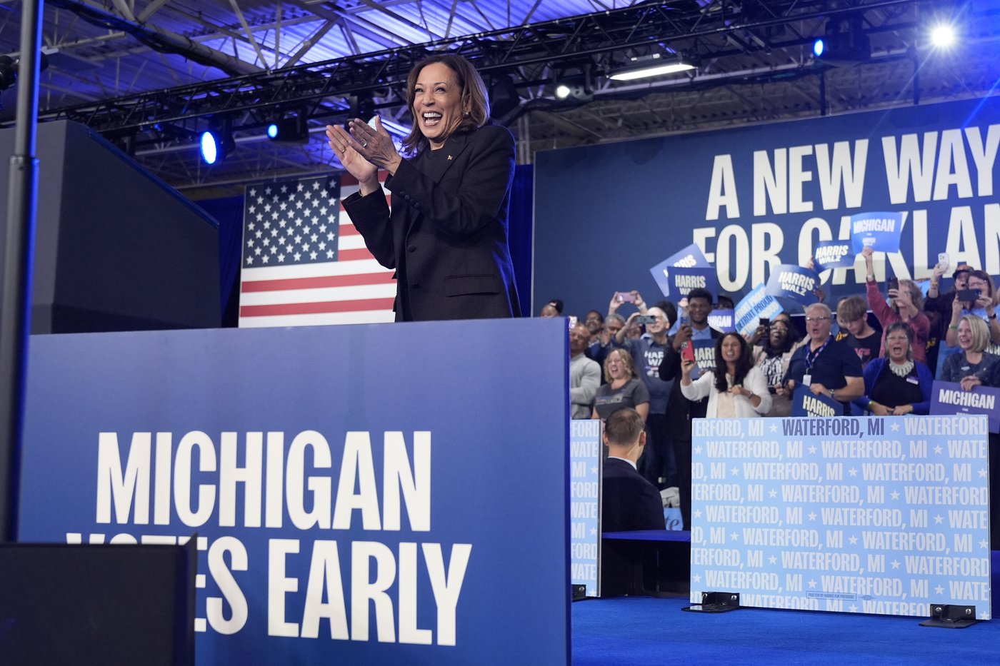 Harris is making a campaign push in Michigan and Georgia, with assists from singers Lizzo and Usher | iNFOnews.ca Harris is making a campaign push in Michigan and Georgia, with assists from singers Lizzo and Usher | iNFOnews.ca
