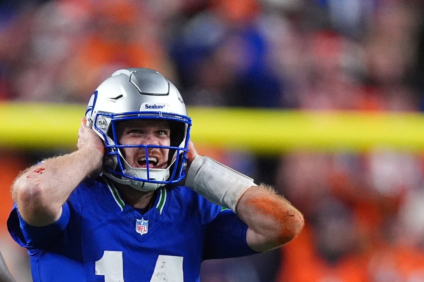 Sam Darnold gets hit 17 times by Broncos defense, takes ownership of miscues as Seahawks fall in OT | iNFOnews.ca Sam Darnold gets hit 17 times by Broncos defense, takes ownership of miscues as Seahawks fall in OT | iNFOnews.ca