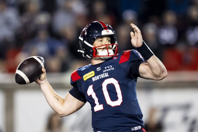 Alexander sets CFL record with 9-0 start to career as Alouettes down Stampeders 38-20 | iNFOnews.ca