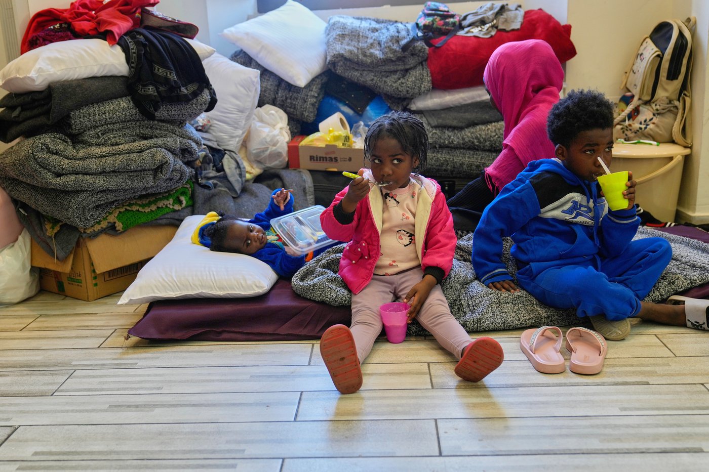 Photos of displaced civilians in Lebanon, where schools and stadiums turn into shelters during war | iNFOnews.ca