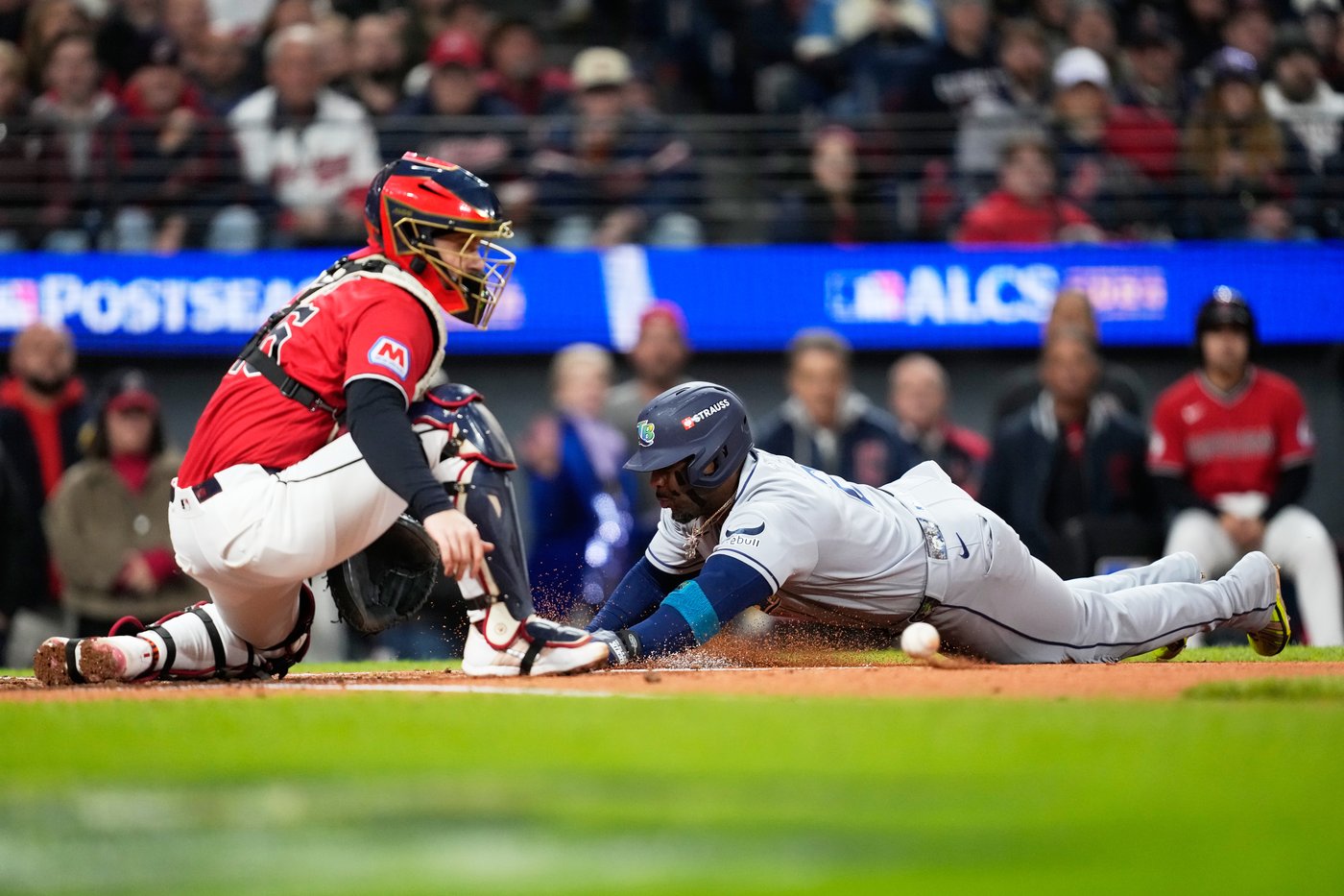 Rays capitalize on Guardians errors, win 7-3 to tie ALCS at 2-2 | iNFOnews.ca Rays capitalize on Guardians errors, win 7-3 to tie ALCS at 2-2 | iNFOnews.ca