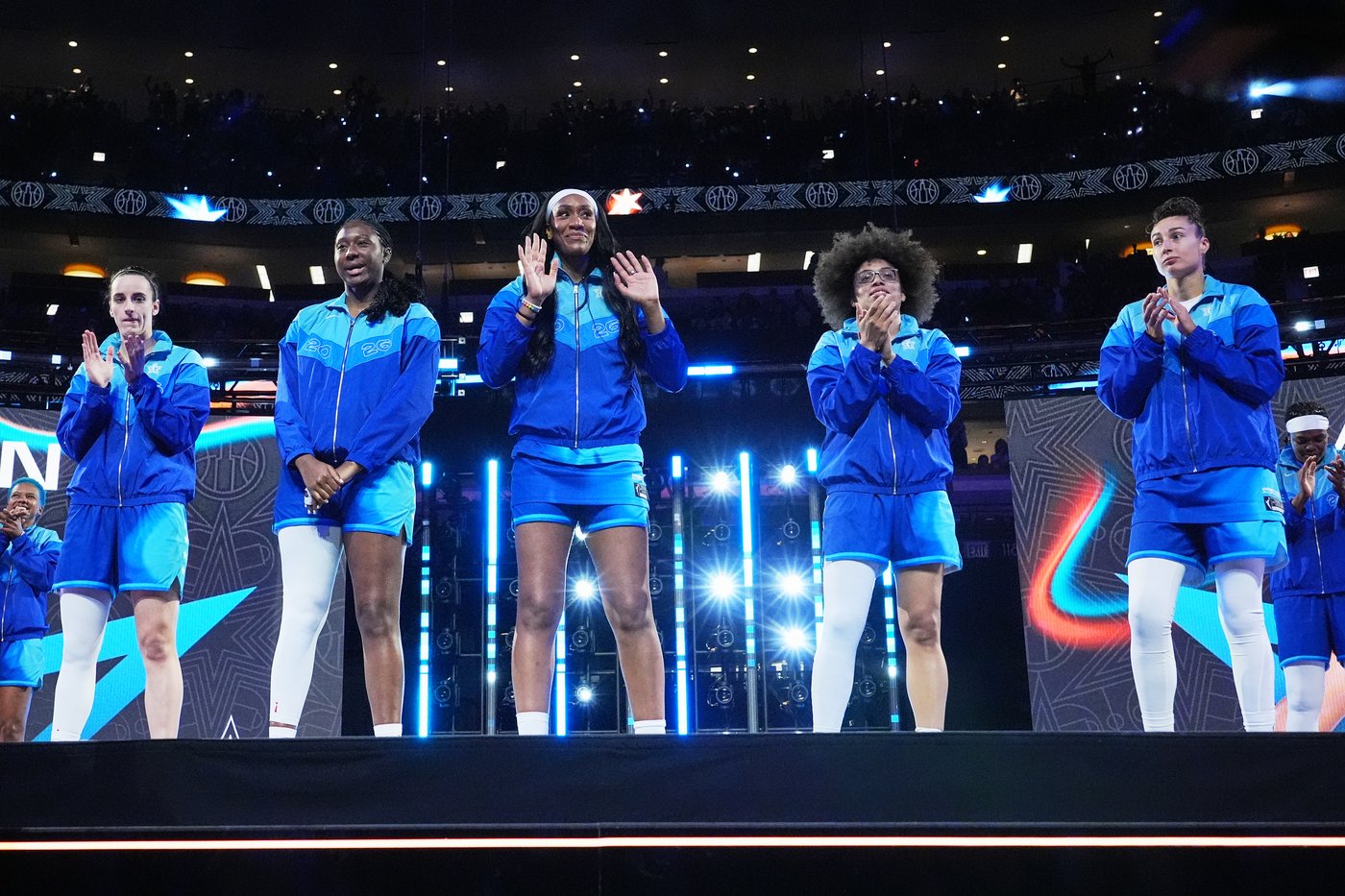 Jones and Clark help Team Spoon beat Team Coop 129-122 in the WNBA All-Star Game | iNFOnews.ca Jones and Clark help Team Spoon beat Team Coop 129-122 in the WNBA All-Star Game | iNFOnews.ca