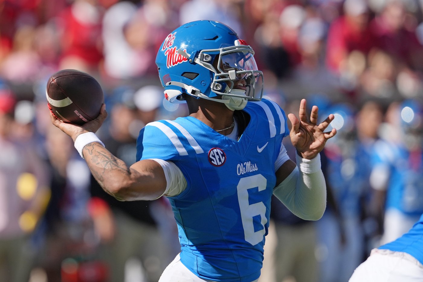 Chambliss' 385 scrimmage yards propels No. 13 Mississippi past No. 4 LSU | iNFOnews.ca