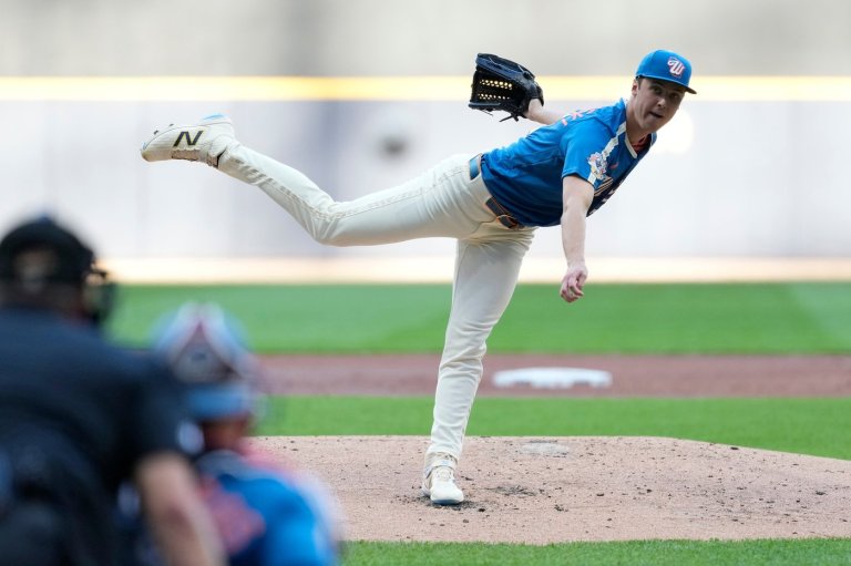 Brewers' Misiorowski throws 104.5 mph pitch, strikes out 15 in 1-hit, 6-0 win over Phillies | iNFOnews.ca