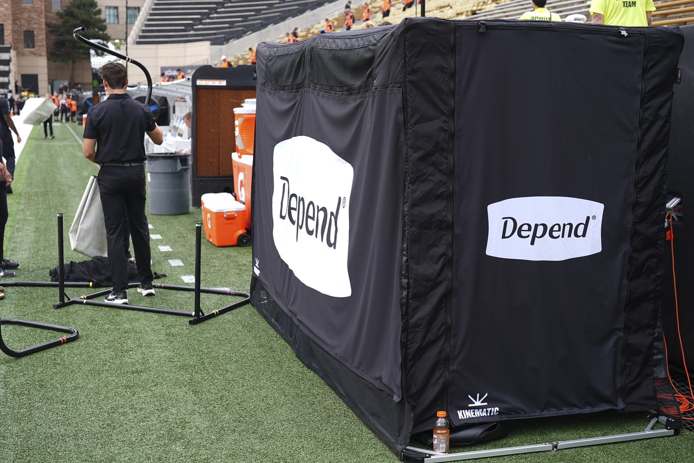 Prime spot: Deion Sanders has a sideline bathroom at Colorado, sponsored by Depend undergarment | iNFOnews.ca