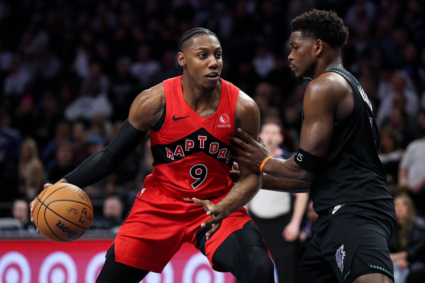 Anthony Edwards' big slam over RJ Barrett sparks Timberwolves to 115-107 win over Raptors | iNFOnews.ca Anthony Edwards' big slam over RJ Barrett sparks Timberwolves to 115-107 win over Raptors | iNFOnews.ca