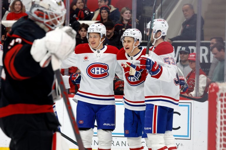 Quick strikes from Caufield and Anderson help Canadiens rally for 7-5 win over Hurricanes | iNFOnews.ca