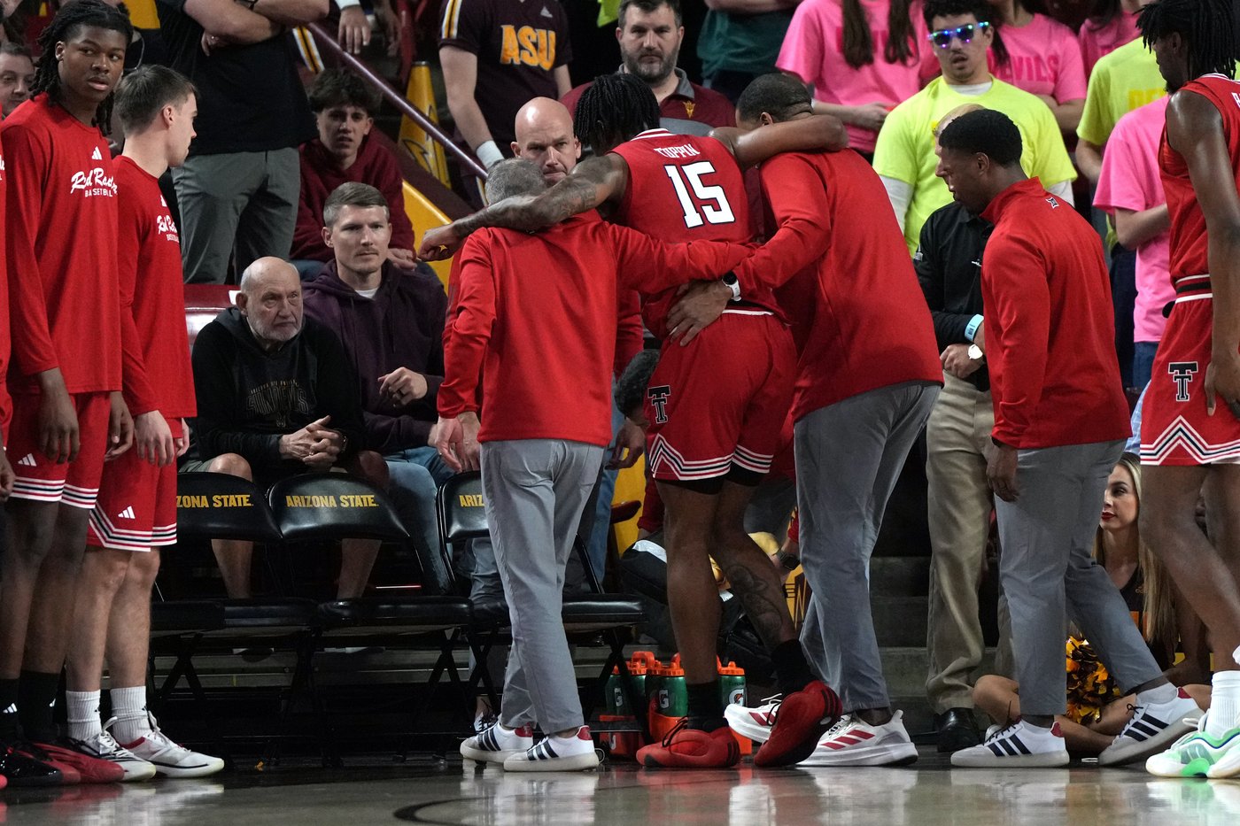 Texas Tech star JT Toppin injures lower right leg in loss to Arizona State | iNFOnews.ca