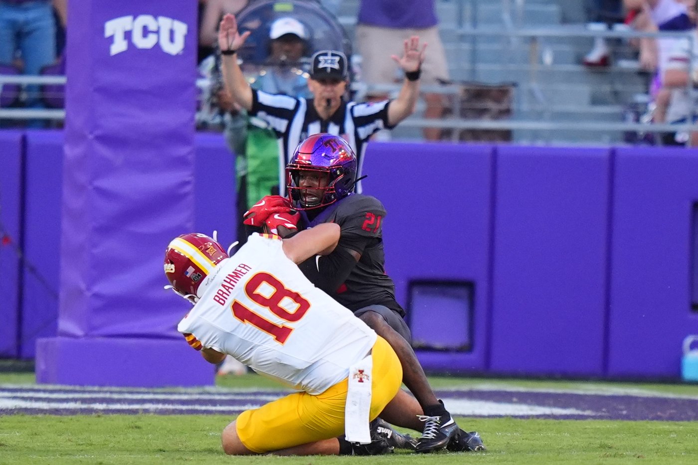 Iowa State TE Brahmer gets in end zone a week after collapsing on field | iNFOnews.ca Iowa State TE Brahmer gets in end zone a week after collapsing on field | iNFOnews.ca