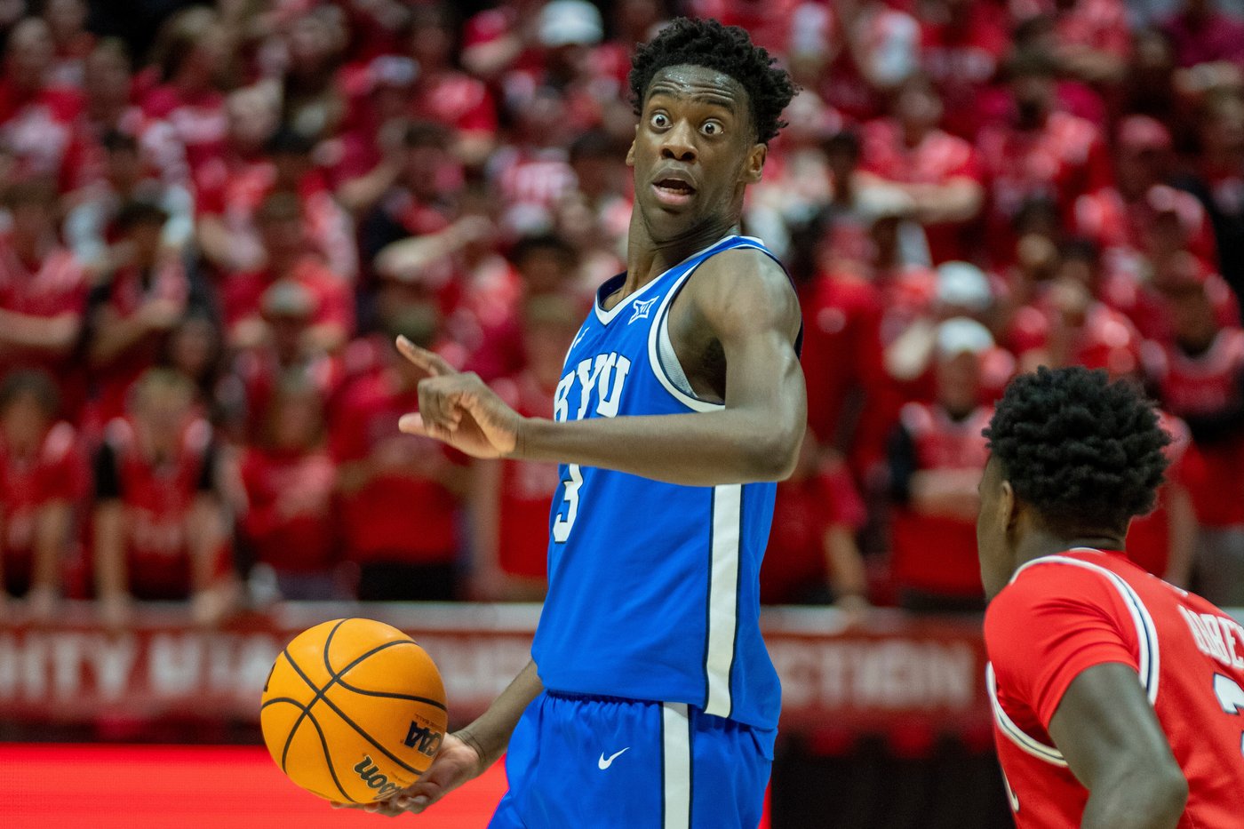Saunders has 24 points and 14 rebounds to lead No. 9 BYU past rival Utah 89-84 | iNFOnews.ca