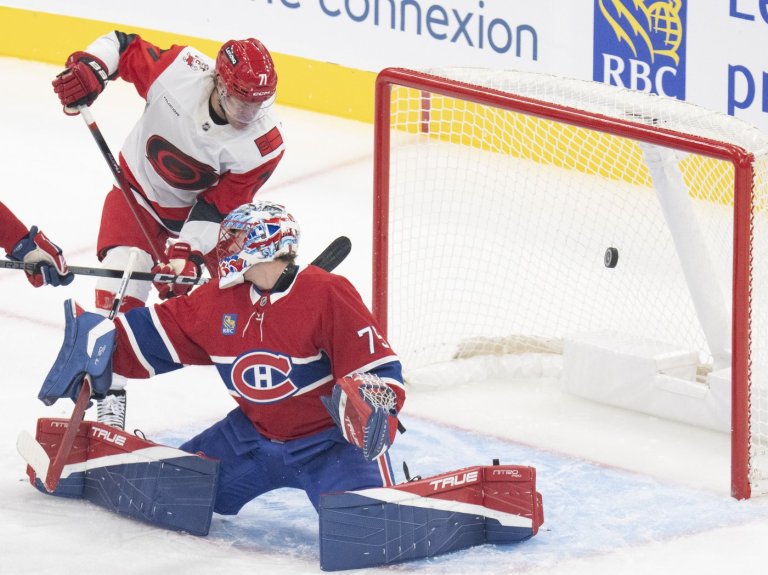 Hall scores twice as Hurricanes spoil Canadiens home opener with 6-4 win | iNFOnews.ca