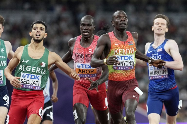 Canada's Marco Arop takes 800 bronze at world athletics championships | iNFOnews.ca