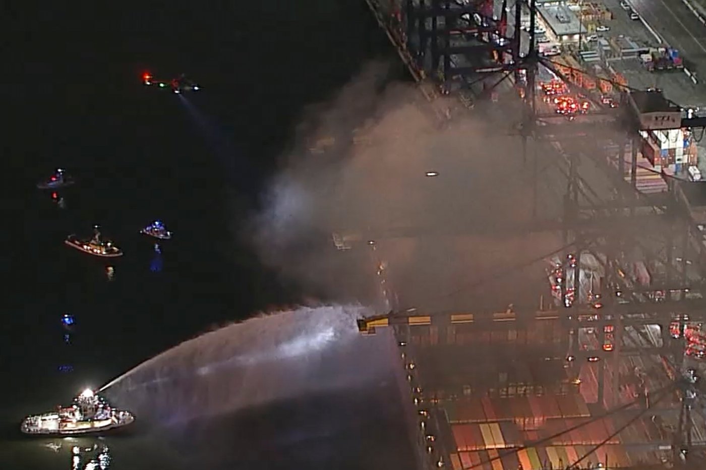 Cargo ship fire in Los Angeles nearly contained after shelter-in-place order lifted | iNFOnews.ca