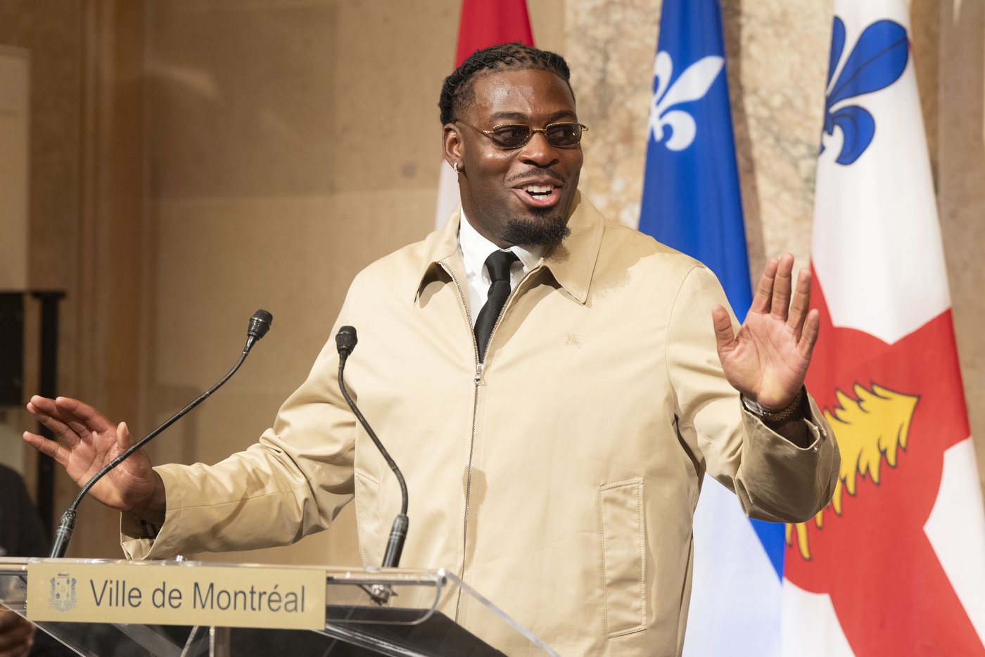 Thunder's Luguentz Dort honoured at Montreal City Hall after winning NBA championship | iNFOnews.ca