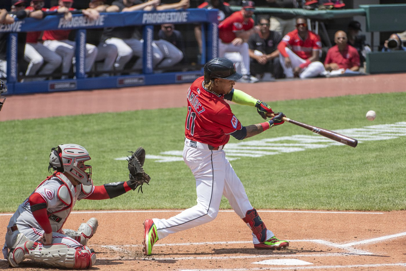 Carlos Santana hits grand slam as Guardians beat Reds 11-2 to avoid season sweep by Francona's club | iNFOnews.ca