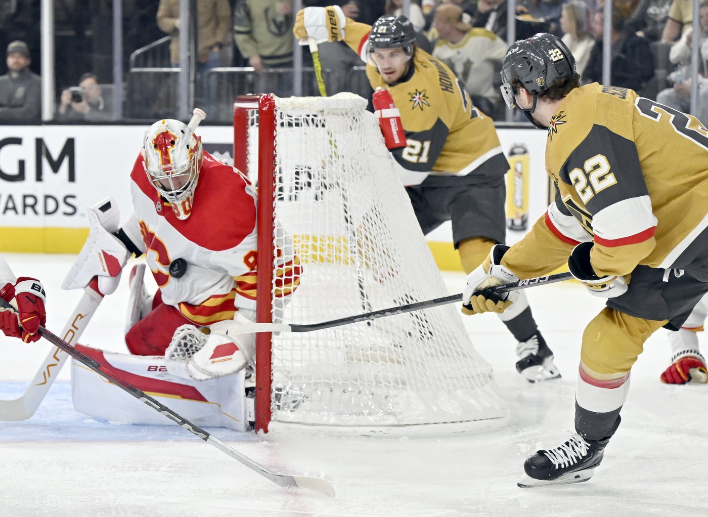 Samsonov stops 31 shots as Golden Knights earn sixth straight win, 3-0 over the Flames | iNFOnews.ca Samsonov stops 31 shots as Golden Knights earn sixth straight win, 3-0 over the Flames | iNFOnews.ca