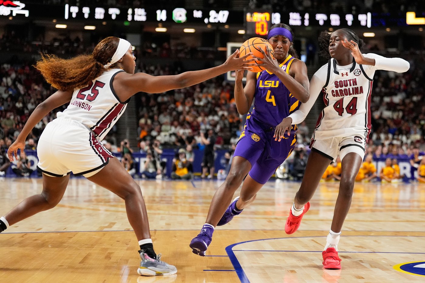 Raven Johnson's 22 points lift No. 3 South Carolina past No. 6 LSU 83-77 in SEC Tournament semis | iNFOnews.ca Raven Johnson's 22 points lift No. 3 South Carolina past No. 6 LSU 83-77 in SEC Tournament semis | iNFOnews.ca