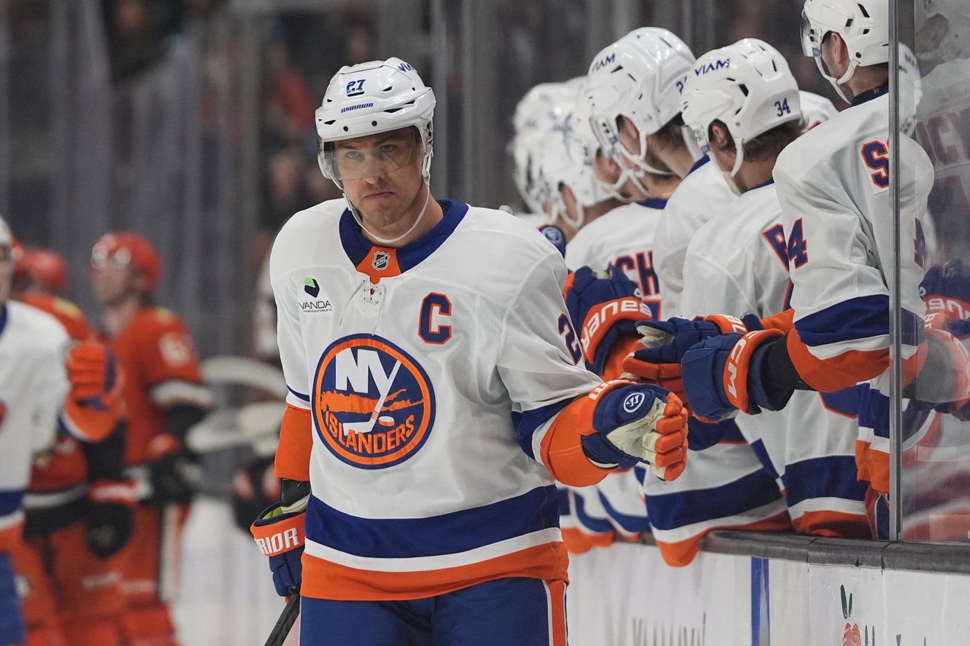 Cutter Gauthier scores twice, Ville Husso has 42 saves in Ducks' 5-1 win over Islanders | iNFOnews.ca Cutter Gauthier scores twice, Ville Husso has 42 saves in Ducks' 5-1 win over Islanders | iNFOnews.ca