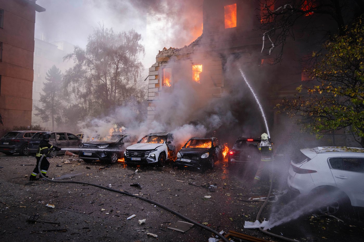 Russian drones hammer apartments, offices and a cultural landmark in Ukraine, killing 7 | iNFOnews.ca