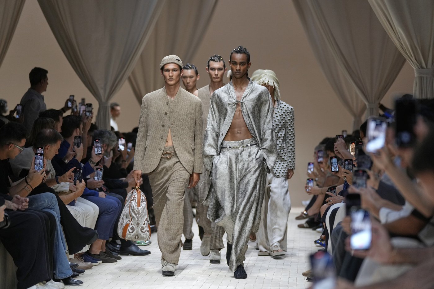 Armani's global aesthetic shines in bohemian Emporio Armani show, though designer misses Milan bow | iNFOnews.ca