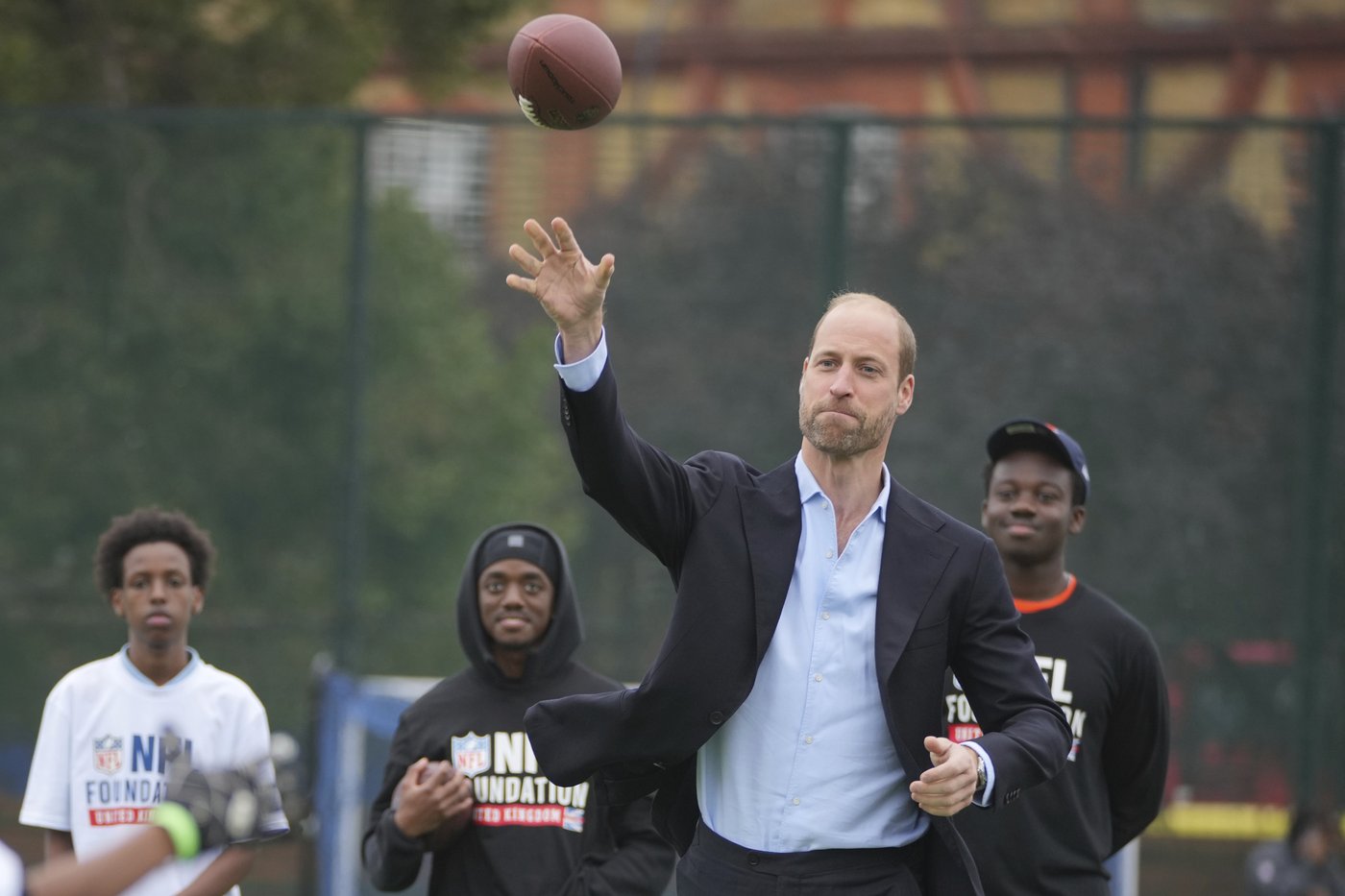 Royal arm: Prince William tries his hand at flag football in NFL event with kids in London | iNFOnews.ca Royal arm: Prince William tries his hand at flag football in NFL event with kids in London | iNFOnews.ca