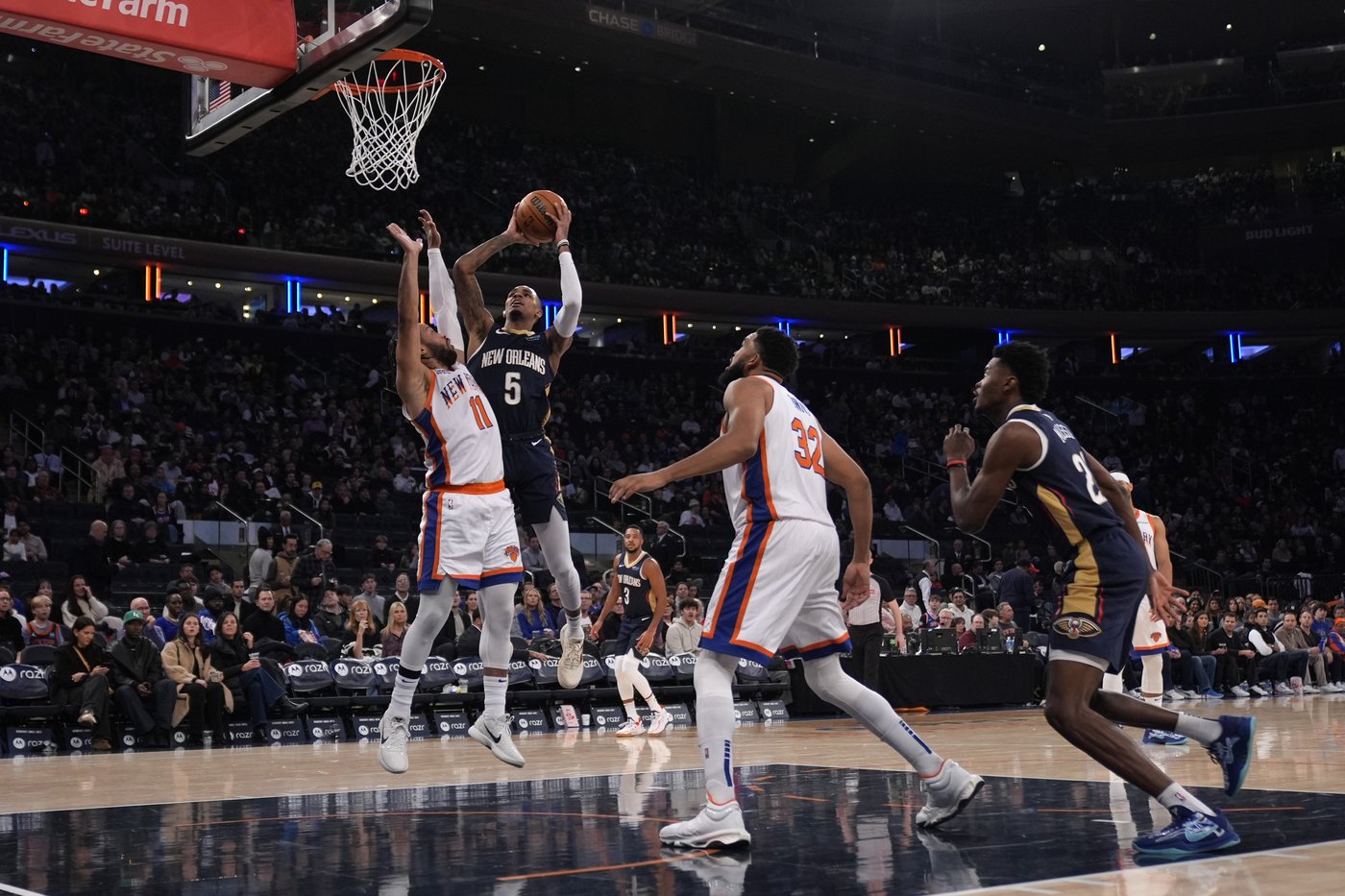 Mikal Bridges scores 31, Knicks beat injury-depleted Pelicans 118-85 | iNFOnews.ca