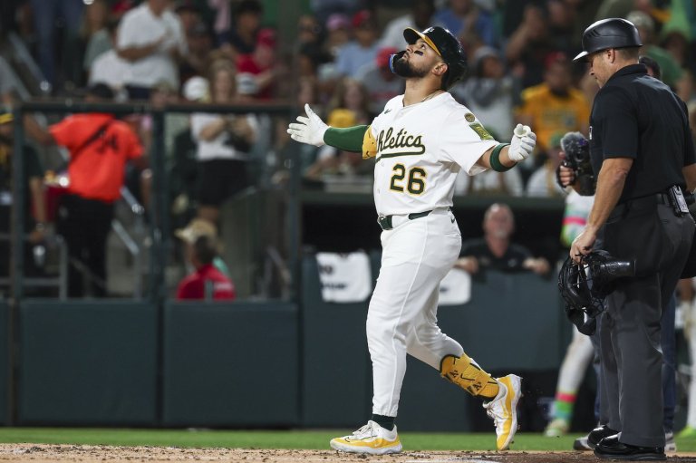 Kurtz hits 493-foot grand slam, longest MLB homer this season, as Athletics beat Reds 11-5 | iNFOnews.ca