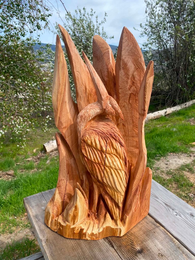 iN PHOTOS: Penticton couple make chainsaw art out of topped trees | iNFOnews.ca