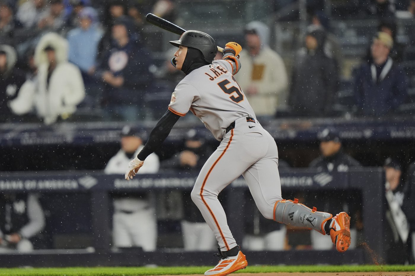 Lee, Wade have big hits as Stroman chased in 5-run 1st, Giants beat Yanks 9-1 in rain-shortened game | iNFOnews.ca