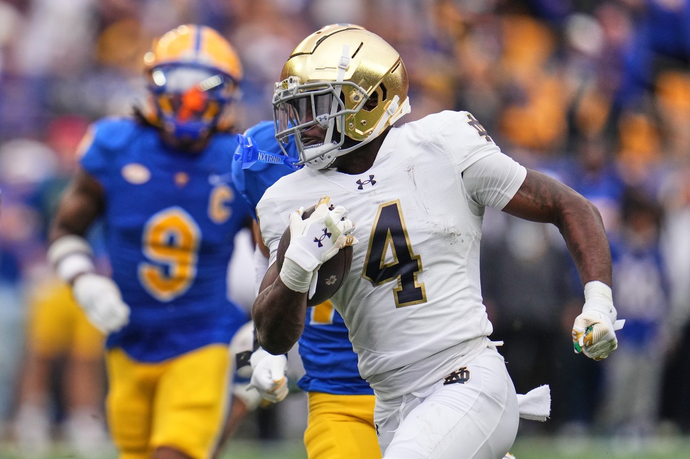 Jeremiyah Love and No. 9 Notre Dame overwhelm No. 23 Pittsburgh in 37-15 victory | iNFOnews.ca Jeremiyah Love and No. 9 Notre Dame overwhelm No. 23 Pittsburgh in 37-15 victory | iNFOnews.ca