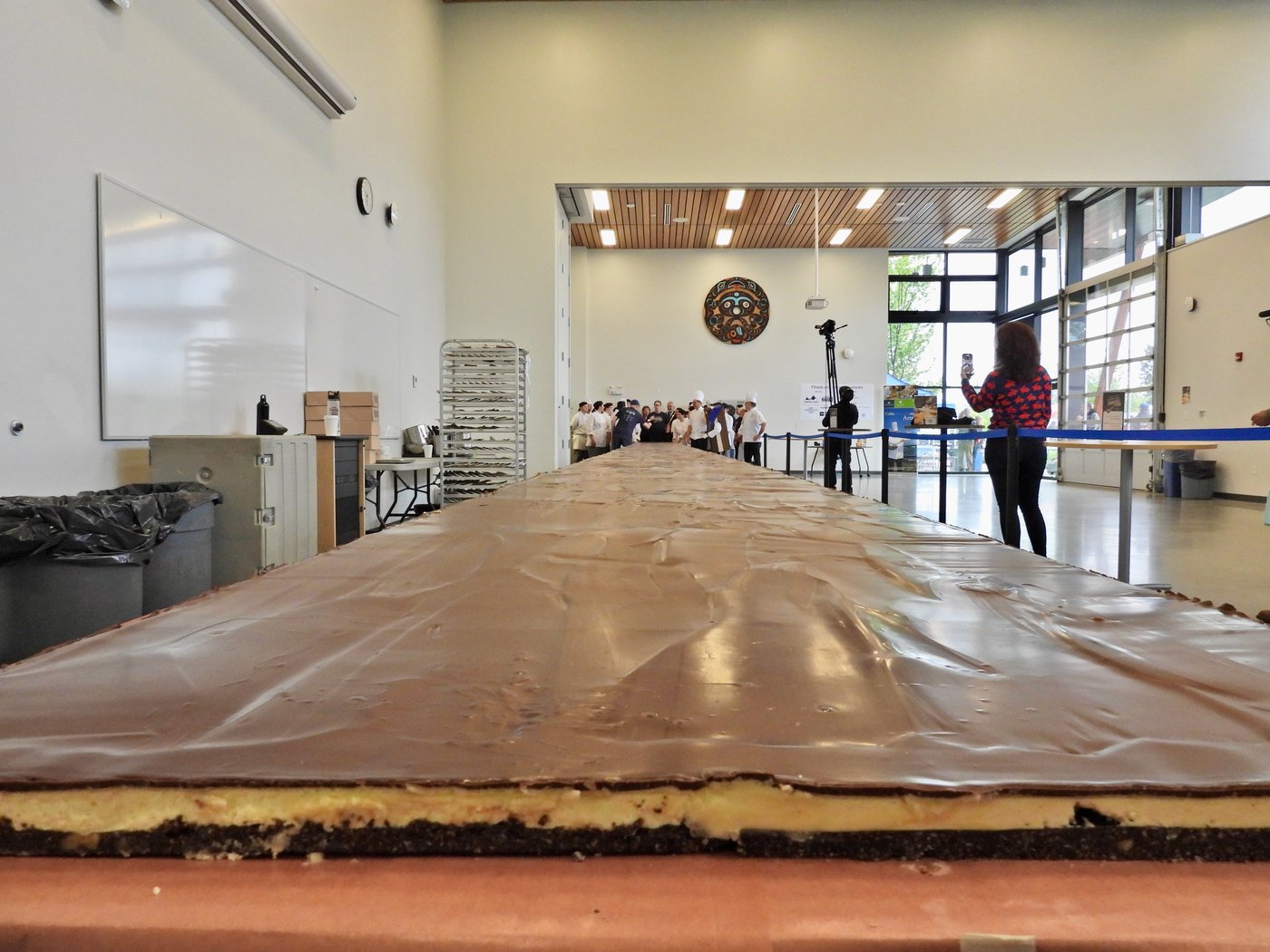 Vancouver Island University students make the world's largest Nanaimo bar | iNFOnews.ca Vancouver Island University students make the world's largest Nanaimo bar | iNFOnews.ca