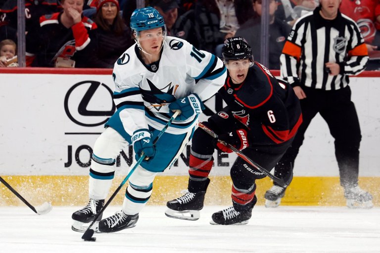 Macklin Celebrini has goal and 2 assists in the Sharks' 4-1 won over the Hurricanes | iNFOnews.ca