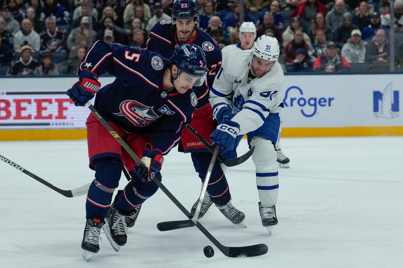 Nylander sets OT goals record as Maple Leafs beat Blue Jackets 2-1 | iNFOnews.ca Nylander sets OT goals record as Maple Leafs beat Blue Jackets 2-1 | iNFOnews.ca