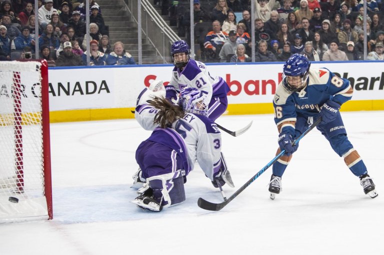 Heise's OT winner lifts Frost past Goldneyes 2-1 in Takeover Tour stop in Edmonton | iNFOnews.ca