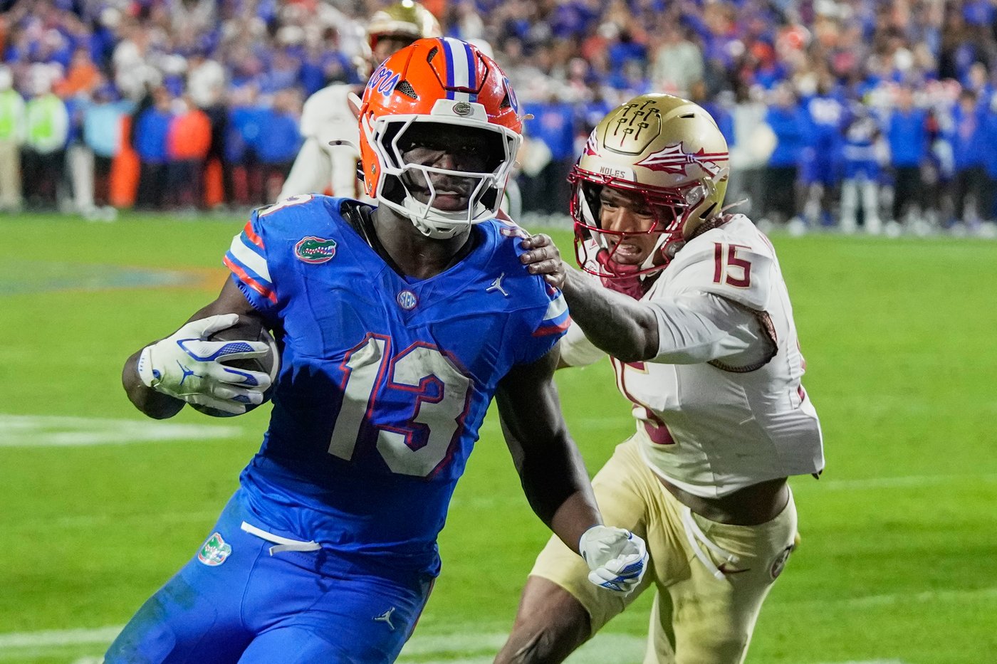 Give him the Baugh! Jadan Baugh runs wild in Florida's 40-21 victory over rival FSU | iNFOnews.ca