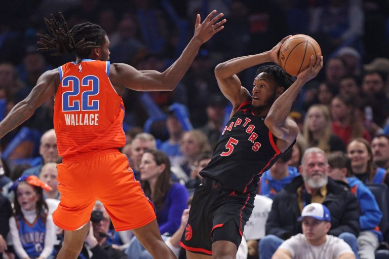 Quickley posts 23 points and 11 rebounds to lead Raptors past Thunder 103-101 in 4th straight win | iNFOnews.ca