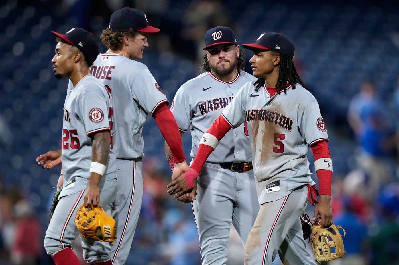 Abrams hits tiebreaking triple in 11th and pitcher Mikolas drives in run as Nats beat Phils 10-4 | iNFOnews.ca