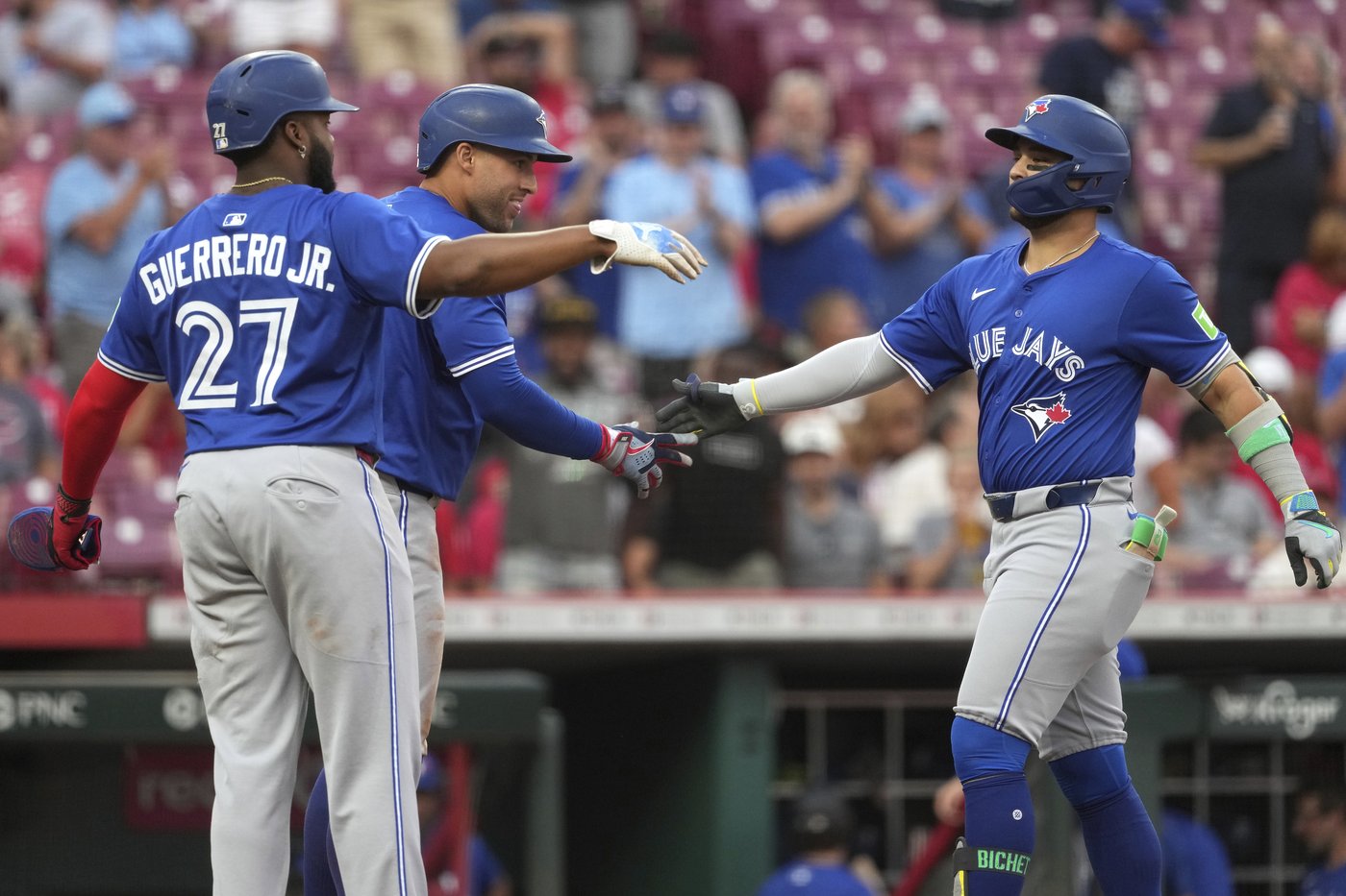 Springer goes deep twice as Blue Jays hold off Reds, 12-9 | iNFOnews.ca Springer goes deep twice as Blue Jays hold off Reds, 12-9 | iNFOnews.ca