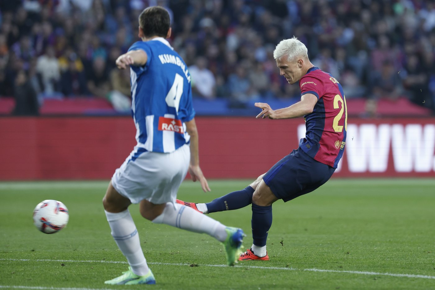 Dani Olmo leads Barcelona to city derby win over Espanyol | iNFOnews.ca