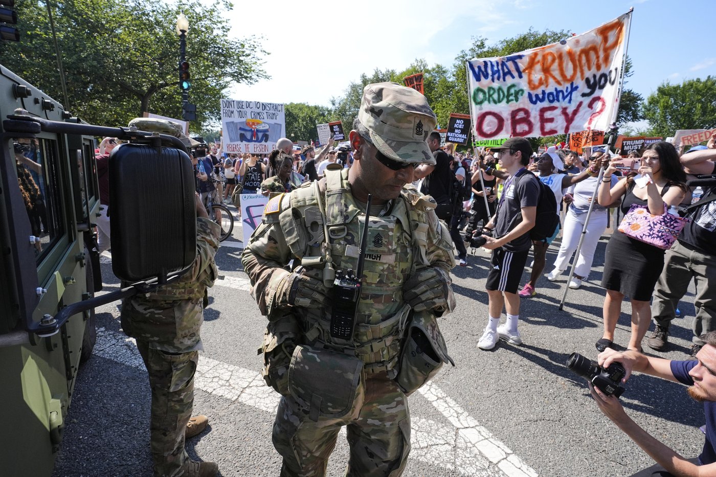 Trump's takeover of Washington law enforcement faces anger, pushback and protests | iNFOnews.ca