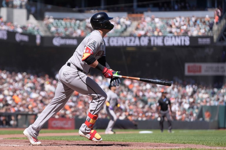 Nootbaar hits pinch grand slam in 7th to back Kelly in Diamondbacks' 7-1 win over Giants | iNFOnews.ca