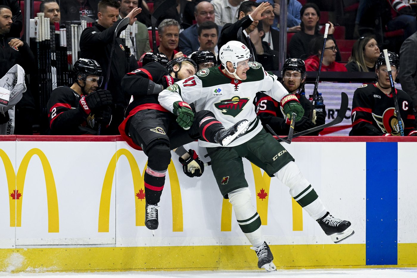 Ryan Hartman scores twice for Minnesota Wild in 4-1 win over Ottawa Senators | iNFOnews.ca