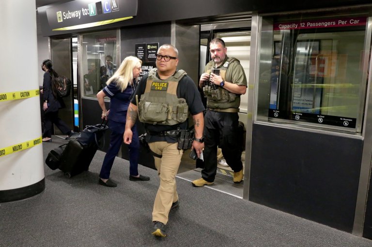 Photos show ICE agents at US airports where the partial government shutdown triggered delays | iNFOnews.ca