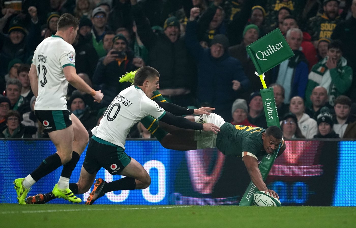Chaos and drama mark the Springboks' first win over Ireland in Dublin in 13 years | iNFOnews.ca