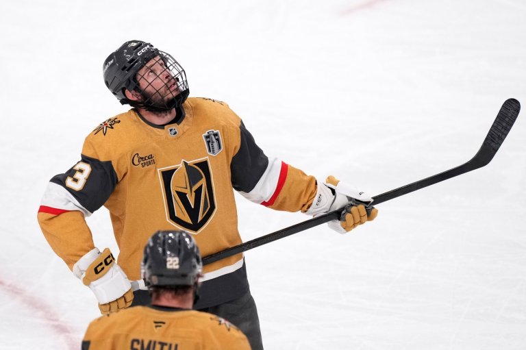 Golden Knights' Brayden McNabb earns raves after playing with 2 dozen stitches from puck to face | iNFOnews.ca