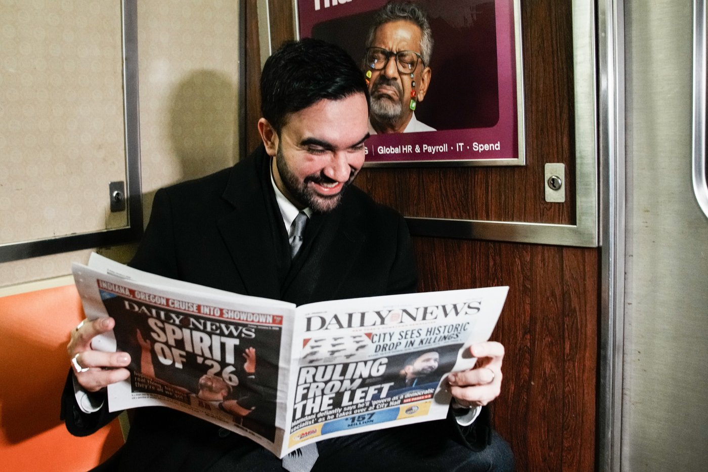 Zohran Mamdani's first full day as NYC mayor: subway rides, new offices and backlash from Israel | iNFOnews.ca