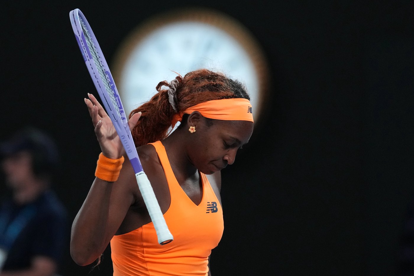 'Emotional' Coco Gauff smashes racket in frustration after Australian Open loss | iNFOnews.ca