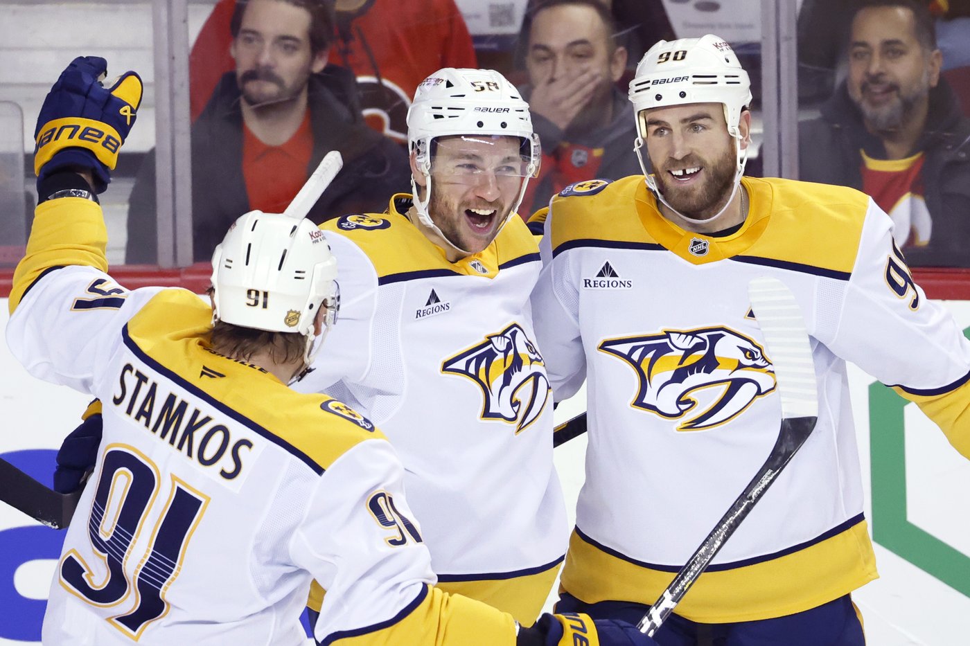 Hague burns Flames with late goal as Predators net 4-3 victory | iNFOnews.ca