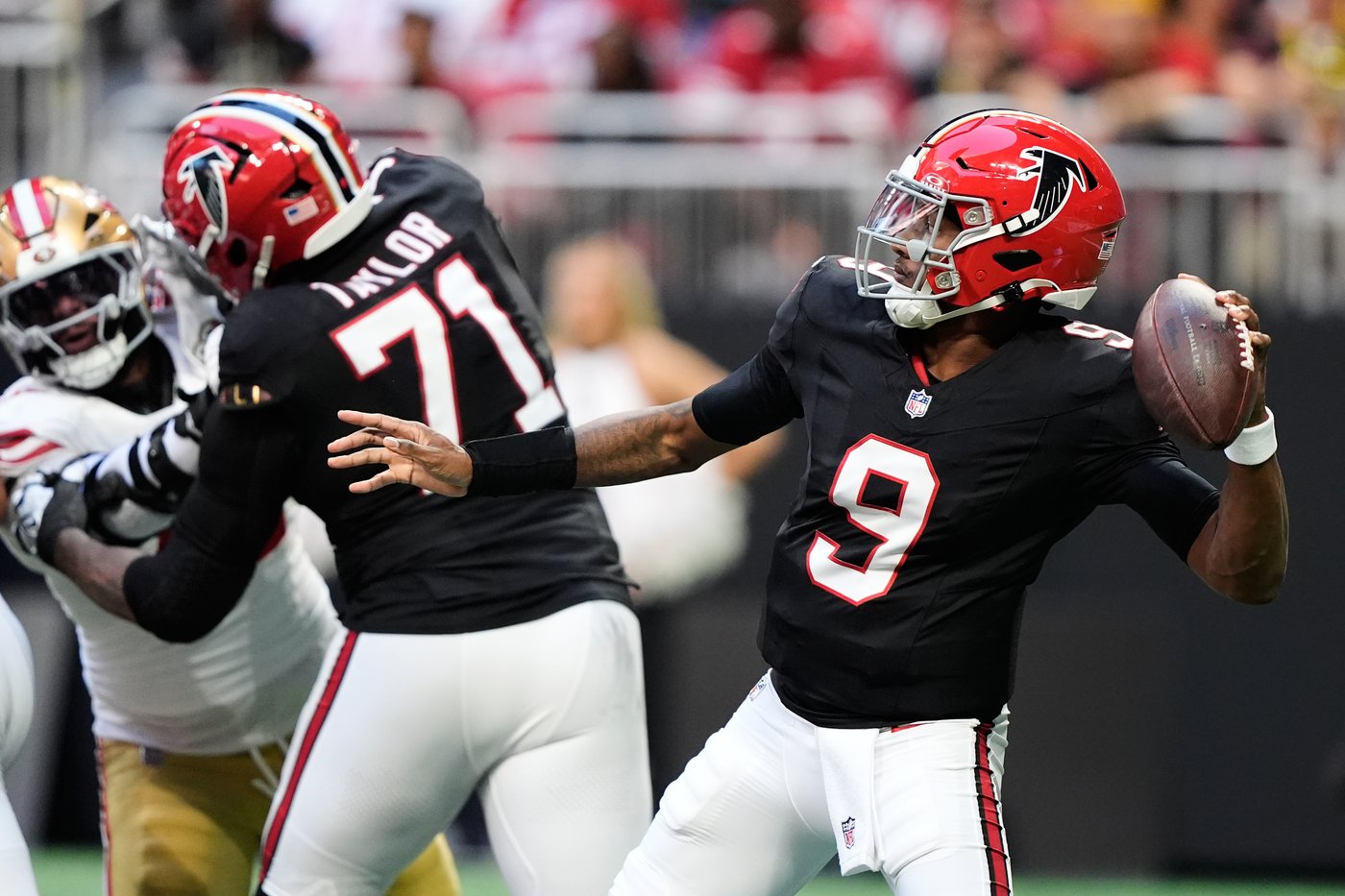 Michael Penix Jr. throws 3 TD passes, Falcons force 4 turnovers to give 49ers first loss, 29-20 | iNFOnews.ca