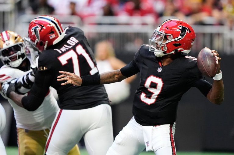 Michael Penix Jr. throws 3 TD passes, Falcons force 4 turnovers to give 49ers first loss, 29-20 | iNFOnews.ca